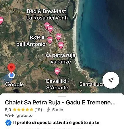 Chalet Sa Petra Ruja - Gadu E Tremene Siniscola